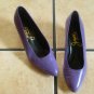 Vtg. Joyce Purple Distressed Leather Classic Dress Shoes