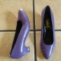 Vtg. Joyce Purple Distressed Leather Classic Dress Shoes