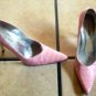 STEVE MADDEN TARRAH PINK CROC LEATHER STILLETO SHOES