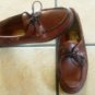 SEBAGO DOCKSIDES BROWN DISTRESSED LEATHER LOAFER SHOES