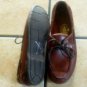 SEBAGO DOCKSIDES BROWN DISTRESSED LEATHER LOAFER SHOES
