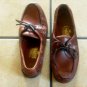 SEBAGO DOCKSIDES BROWN DISTRESSED LEATHER LOAFER SHOES