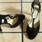 COLIN STUART BLACK SUEDE T STRAP CLASSIC DRESS SHOES