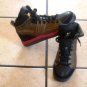 FILA WHITE LINE BLACK/RED/BRONZE LEATHER ATHLETIC SHOES