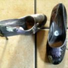 STEVE MADDEN MULTI-COLORED SATIN/LEATHER DRESS SHOES