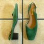 VTG. COUP D' ETAT DK. GREEN SUEDE SLINGBACK DRESS SHOES