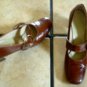 VTG. CONNIE BROWN PATENT LEATHER MARY JANE SHOES