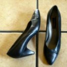 VTG. SESTO MEUCCI BLUE DISTRESSED PEBBLED LEATHER SHOES