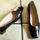 SALVATORE FERRAGAMO BROWN CROC DISTRESSED LEATHER SHOES