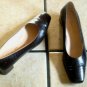 SALVATORE FERRAGAMO BROWN CROC DISTRESSED LEATHER SHOES