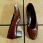 VTG. CAPPAGALLO BROWN/BLACK DISTRESSED LEATHER SHOES