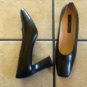 VIA SPIGA BLACK DISTRESSED LEATHER CLASSIC DRESS SHOES