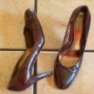 BANANA REPUBLIC BROWN SNAKESKIN/LEATHER DRESS SHOES