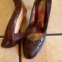 BANANA REPUBLIC BROWN SNAKESKIN/LEATHER DRESS SHOES