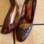 BANANA REPUBLIC BROWN SNAKESKIN/LEATHER DRESS SHOES