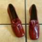 VTG. CORRECT STEP ANTIQUE BROWN LEATHER GRANNIE SHOES