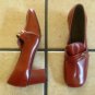 VTG. CORRECT STEP ANTIQUE BROWN LEATHER GRANNIE SHOES