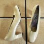 VTG. ROS HOMMERSON CREAM DISTRESSED LEATHER DRESS SHOES