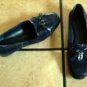 ETIENNE AIGNER BLUE PLAID FABRIC/LEATHER JEWELED SHOES