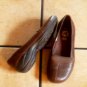 MERRELL APURE OLIVE ORTHOLITE BROWN LEATHER FLATS SHOES