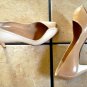 VTG. GAROLINI BROWN/TAN LEATHER PEEPTOE DRESS SHOES