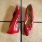 VTG. SKYELIGHTS RED LEATHER/ SNAKESKIN DRESS SHOES