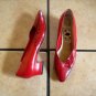 VTG. SKYELIGHTS RED LEATHER/ SNAKESKIN DRESS SHOES