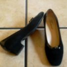 TROTTERS BLACK SUEDE/PATENT LEATHER BOW OXFORD SHOES