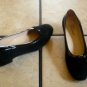 TROTTERS BLACK SUEDE/PATENT LEATHER BOW OXFORD SHOES