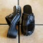 ECCO BLACK LEATHER BELTED STUDDED MULES SHOES Y3664630