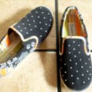 SKECHERS CALI MULTI-COLORED CANVAS SLIP ON SHOES