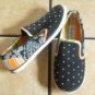SKECHERS CALI MULTI-COLORED CANVAS SLIP ON SHOES