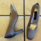 STUART WEITZMAN GRAY SATIN CLASSIC DRESS PUMPS SHOES