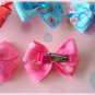 Hearts Bitsy Bows (5 pairs)