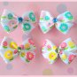 Spring Flowers Bitsy Bows (2 pairs)