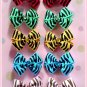 Zebra Bitsy Bows (5 pairs)