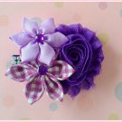 Plum Purple Flower Cluster Clip