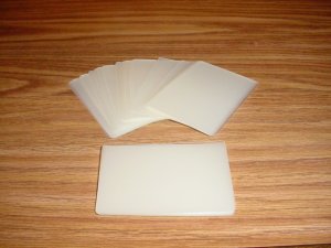 Business Card Size Laminating / Laminator Pouches 5 MIL 100 Pack - Office Supplies