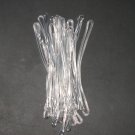 6" Clear Plastic Luggage Tag Loops 100 pack / Office Supplies