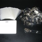 LAMINATING LAMINATOR I.D. POUCHES WITH SLOT + BADGE CLIPS