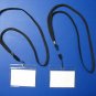 15 VINYL ID CARDS -  NAME TAG HOLDERS + 15 NECK LANYARD - BADGE CLIPS - SCHOOLS