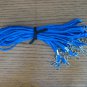 LOT OF 25 BLUE LANYARD I.D NECK STRAPS WITH SWIVEL HOOK CLIPS