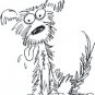 1834 Dog in line art