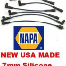 SPARK PLUG WIRES CHEVETTE ACADIAN T1000 1.6L CUSTOM FIT 7mm silicone core USA MADE NAPA
