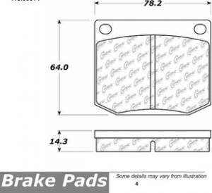 BRAKE PADS TR250 TR6 TR4A TR4 TR3B GT6  MGC SUNBEAM SAAB BENTLEY T1 ROLLS MORGAN V8 ROVER