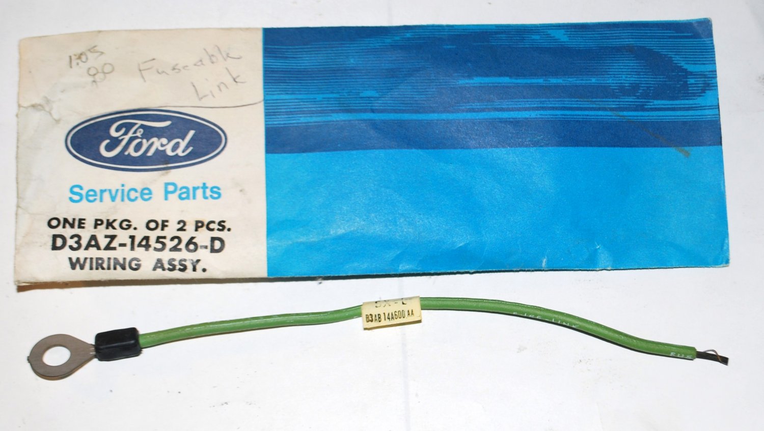 1973 FORD GALAXIE LTD FUSIBLE LINK WIRE D3AZ-14526-D