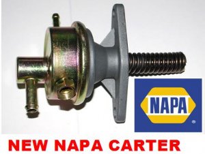 FUEL PUMP BLAZER S10 JIMMY S15 JEEP 1982 1983 2.8L CARTER M60284