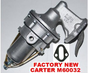 CARTER M60032 MARINE FUEL PUMP MERCRUISER OMC MERCURY ChrisCraft Indmar Mercruiser Sierra 18-7278