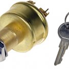 Starter Switch 15amp Universal Brass Metal with 2 Keys  2 screw terminals