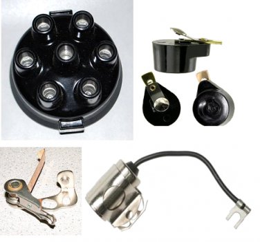 DISTRIBUTOR CAP IGNITION POINTS IGNITION ROTOR CONDENSER CHEVROLET 1942 1946 1947 1948